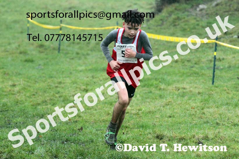Boys under-15s, NECAA Junior Cross Country Relays, Thornley Farm, Peterlee, Saturday, December 12th. Photo: David T. Hewitson/Sports for All Pics